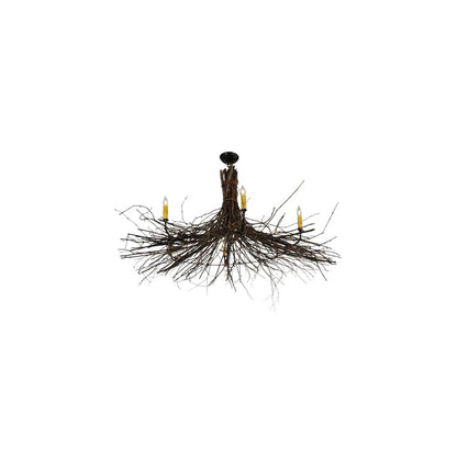Twigs 6 Light 48" Wide Taper Candle Style Chandelier