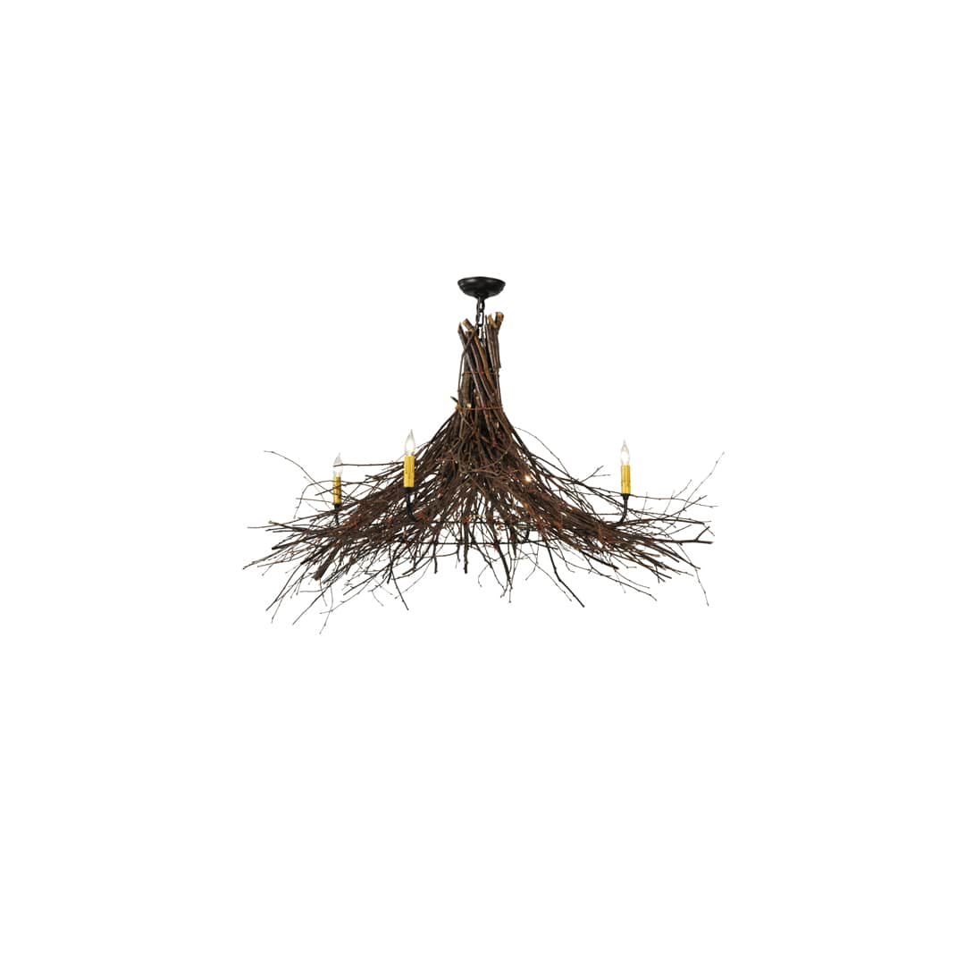 Twigs 4 Light 48" Wide Taper Candle Style Chandelier