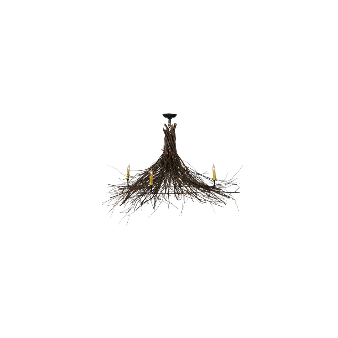 Twigs 4 Light 48" Wide Taper Candle Style Chandelier