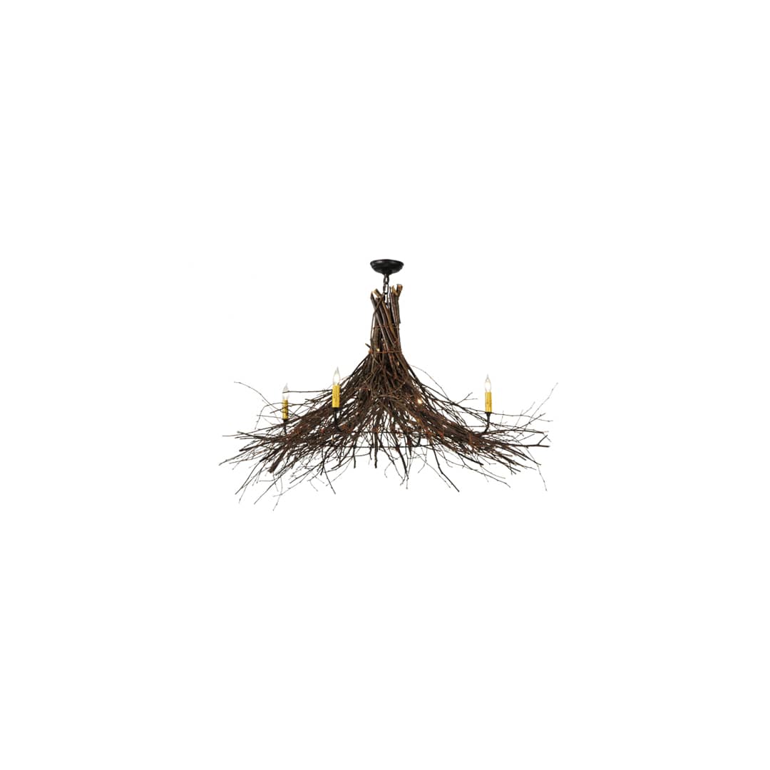 Twigs 4 Light 48" Wide Taper Candle Style Chandelier