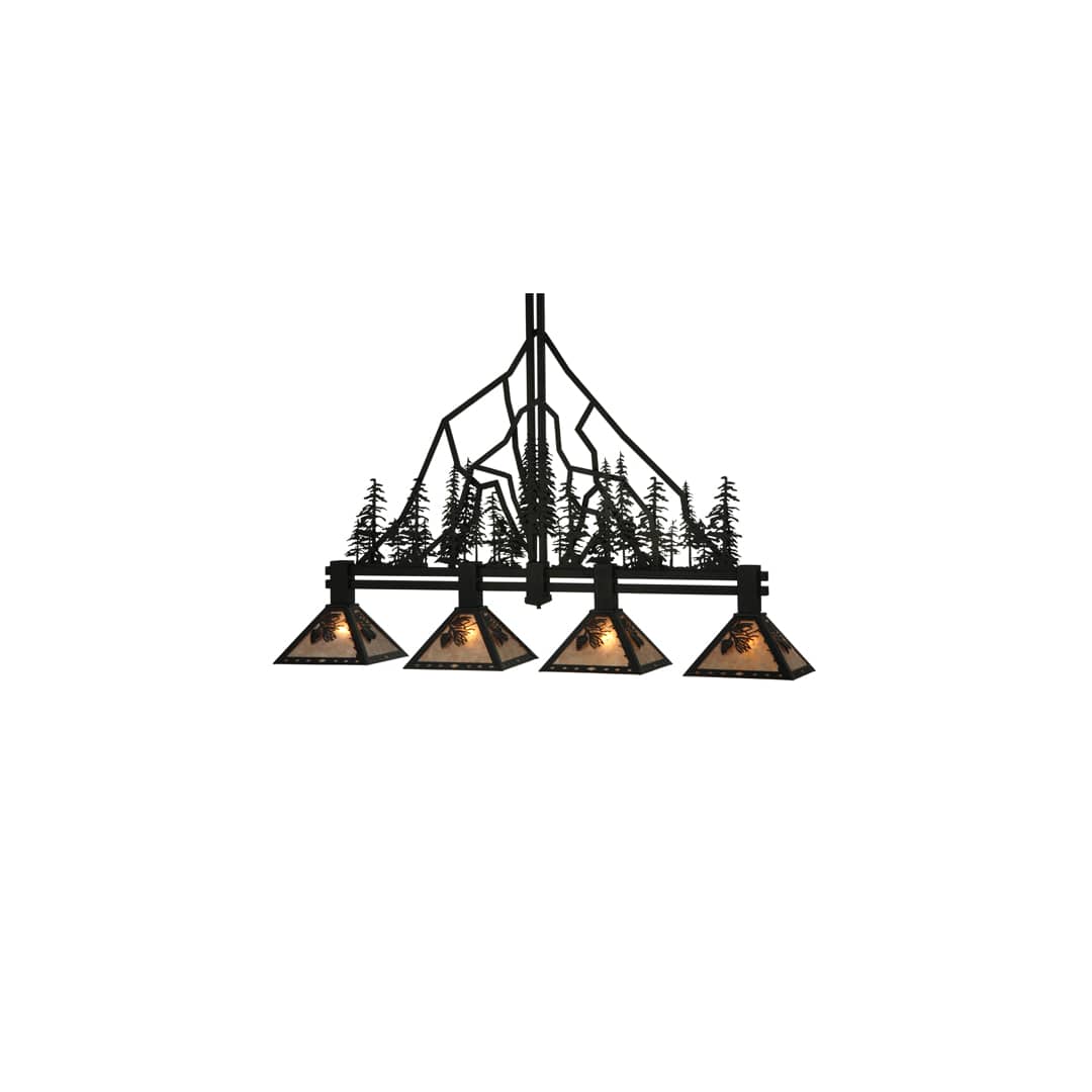 Tall Pines 4 Light 12" Wide Linear Pendant