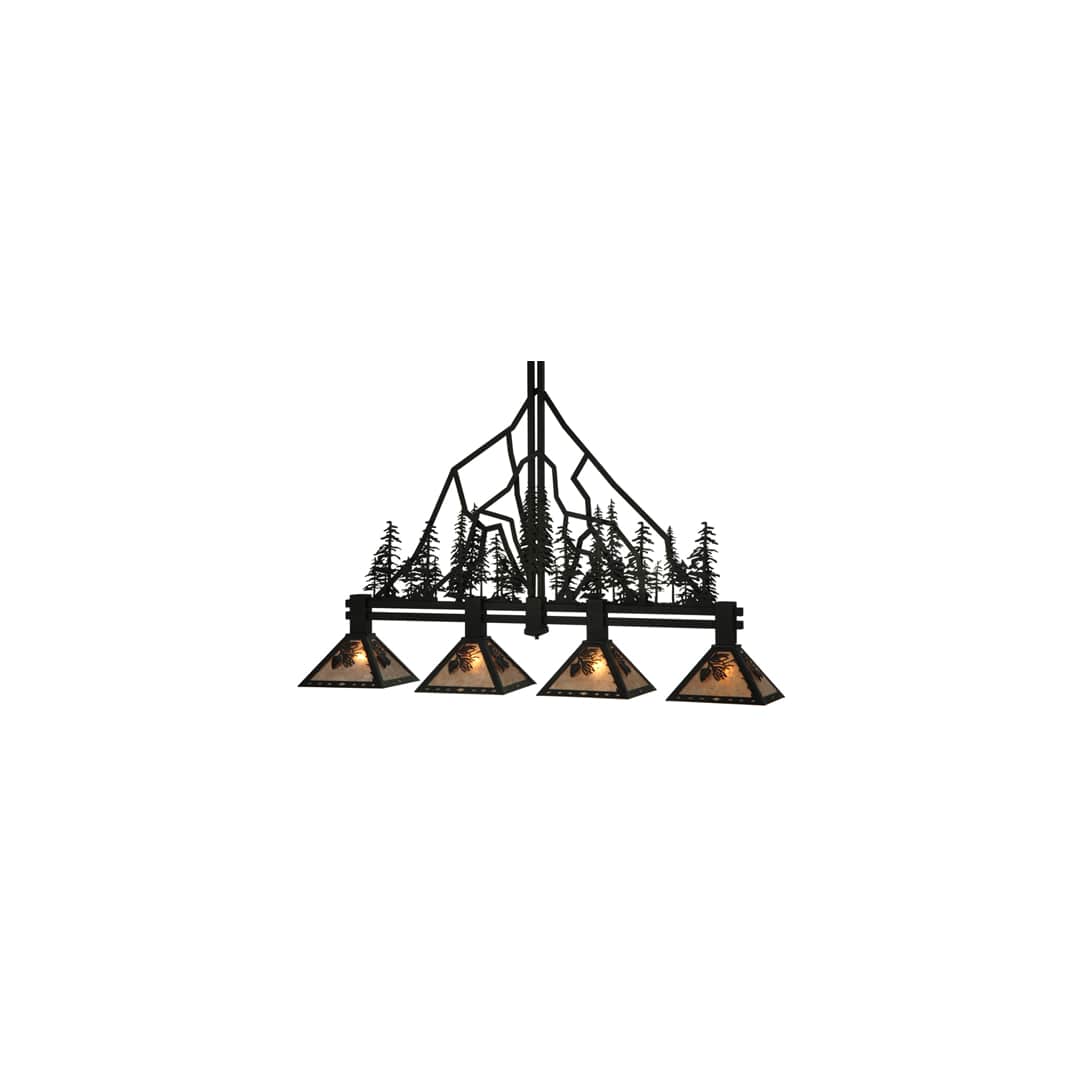 Tall Pines 4 Light 12" Wide Linear Pendant