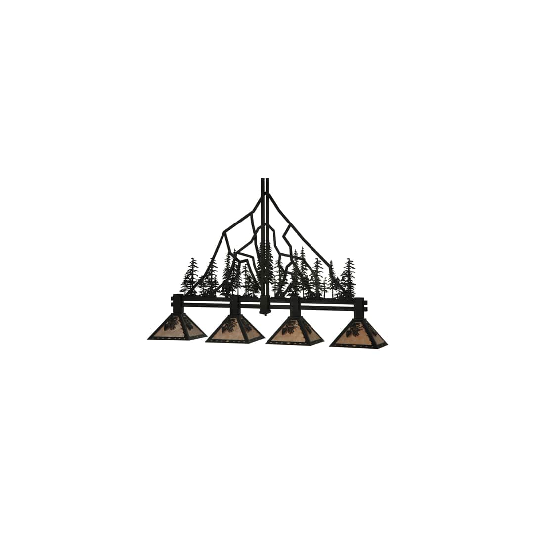 Tall Pines 4 Light 12" Wide Linear Pendant