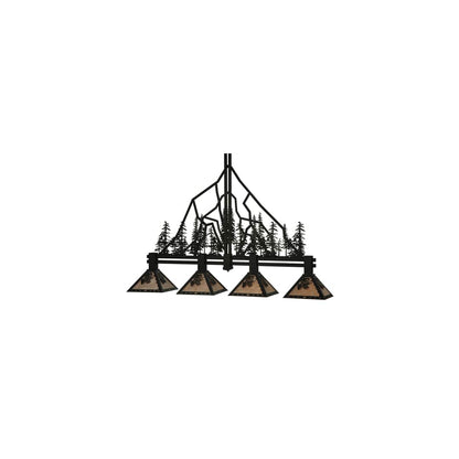 Tall Pines 4 Light 12" Wide Linear Pendant