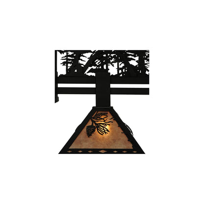 Tall Pines 4 Light 12" Wide Linear Pendant