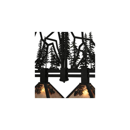 Tall Pines 4 Light 12" Wide Linear Pendant