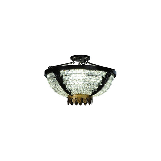 Chrisanne 3 Light 18" Wide Semi-Flush Bowl Ceiling Fixture