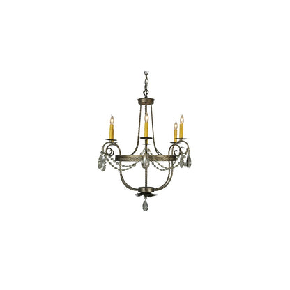 Antonia 6 Light 29" Wide Crystal Candle Style Chandelier