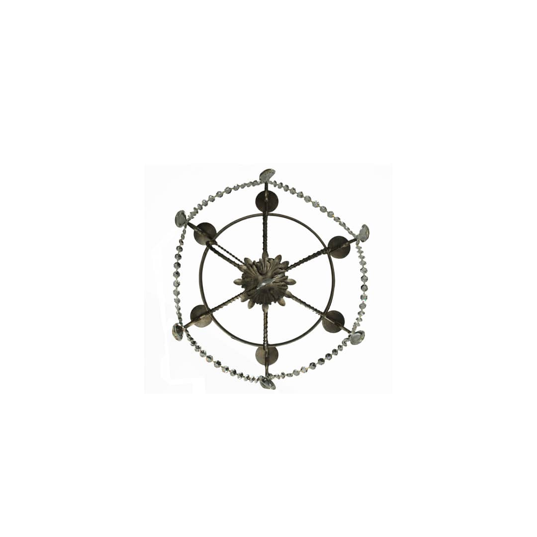 Antonia 6 Light 29" Wide Crystal Candle Style Chandelier