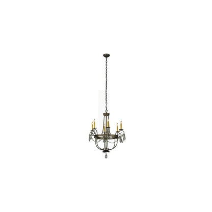 Antonia 6 Light 29" Wide Crystal Candle Style Chandelier
