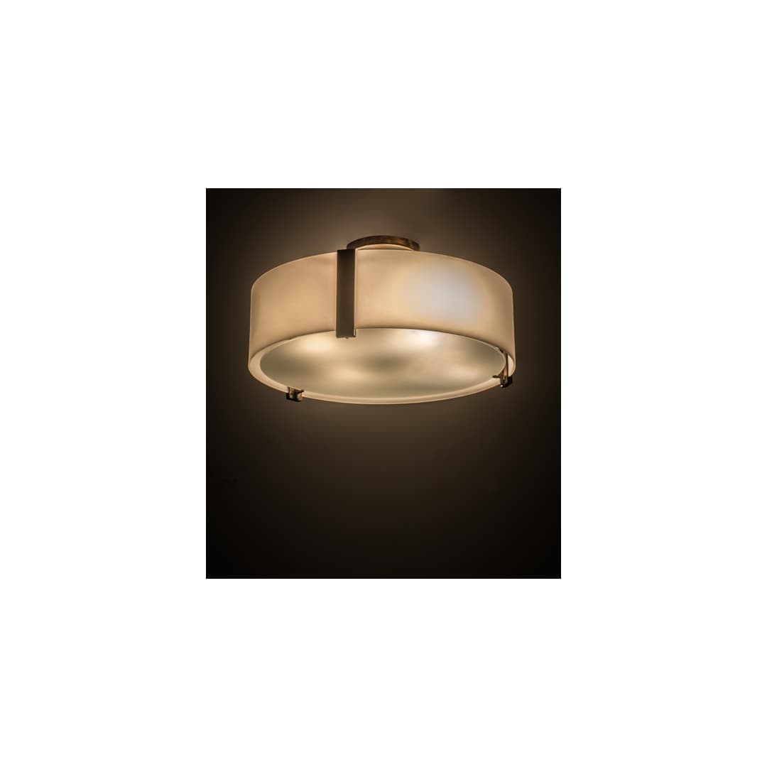 Cilindro Bartel 4 Light 18" Wide Semi-Flush Drum Ceiling Fixture