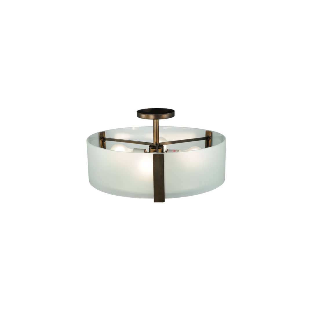 Cilindro Bartel 4 Light 18" Wide Semi-Flush Drum Ceiling Fixture