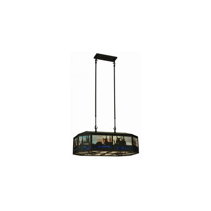 Long Deer 6 Light 22" Wide Linear Pendant