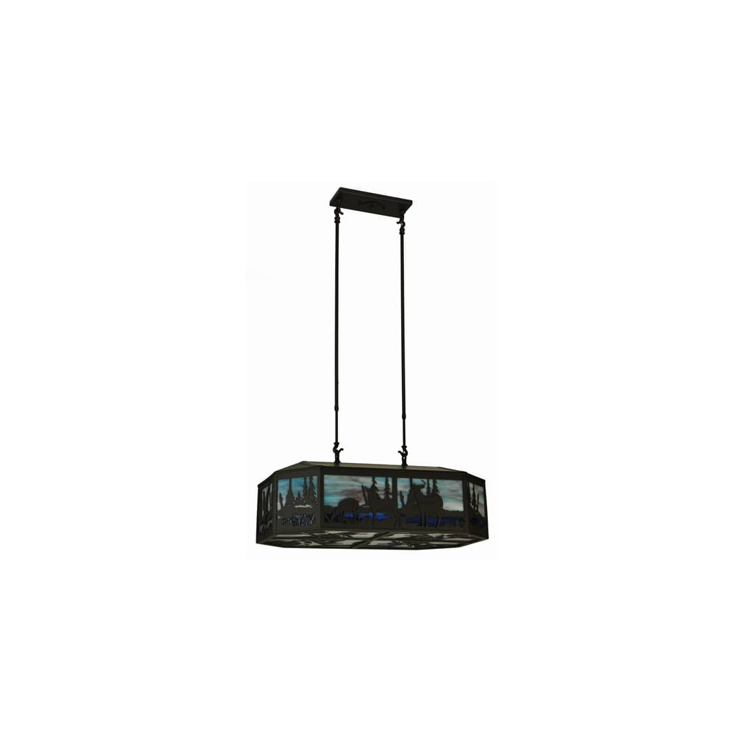 Long Deer 6 Light 22" Wide Linear Pendant