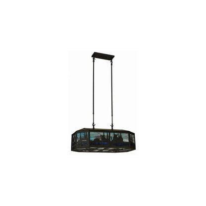 Long Deer 6 Light 22" Wide Linear Pendant