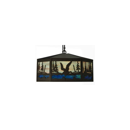 Long Deer 6 Light 22" Wide Linear Pendant