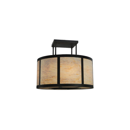 Cilindro Vicksburg 8 Light 48" Wide Semi-Flush Drum Ceiling Fixture - Oil Rubbed Bronze Finish