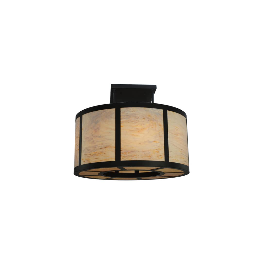 Cilindro Vicksburg 8 Light 48" Wide Semi-Flush Drum Ceiling Fixture - Oil Rubbed Bronze Finish