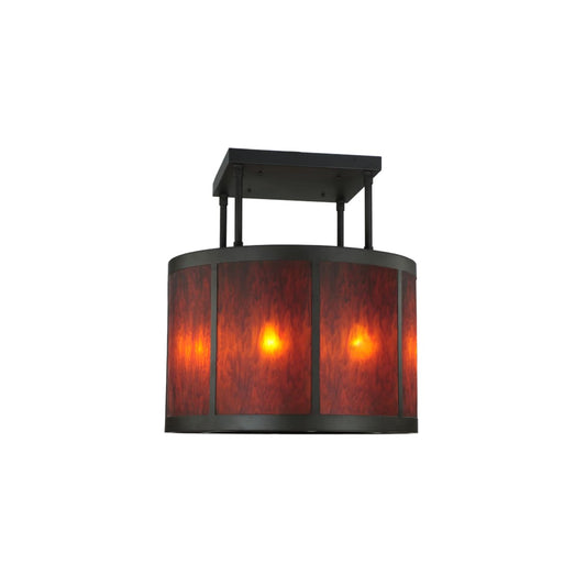 Cilindro Vicksburg 8 Light 36" Wide Semi-Flush Drum Ceiling Fixture