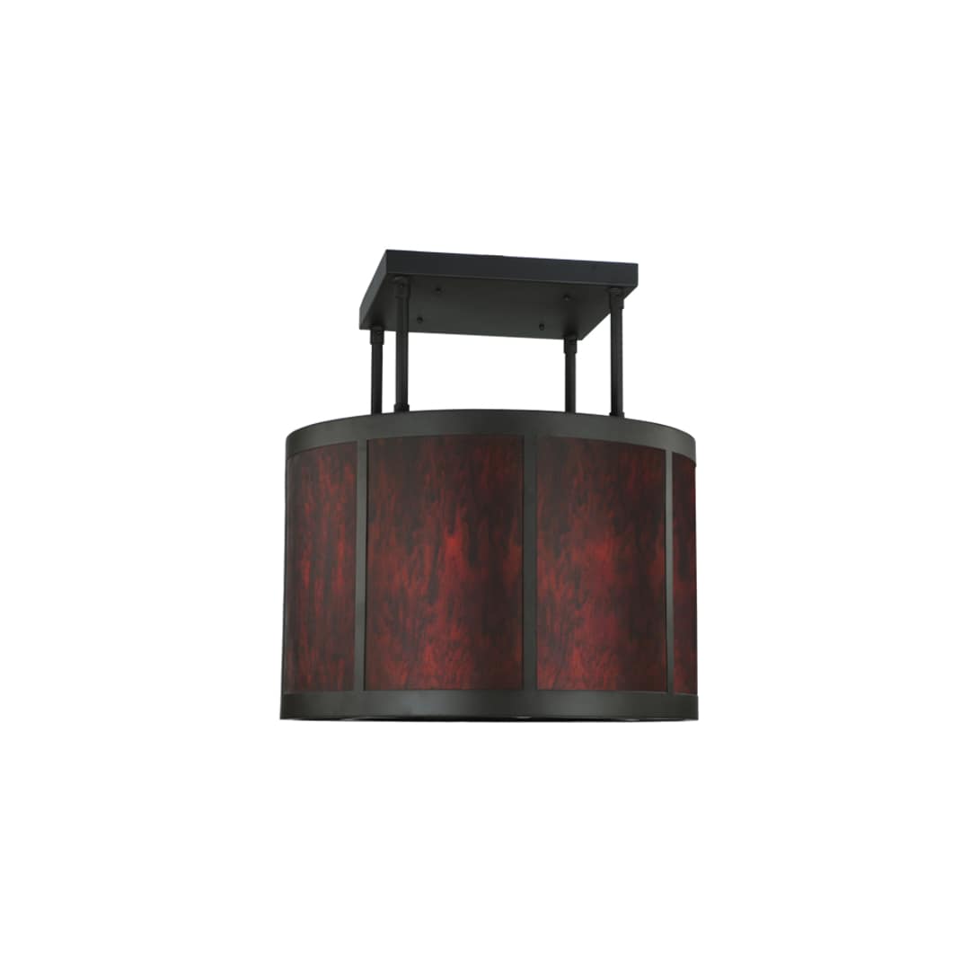 Cilindro Vicksburg 8 Light 36" Wide Semi-Flush Drum Ceiling Fixture