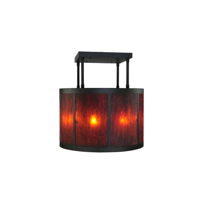 Cilindro Vicksburg 8 Light 36" Wide Semi-Flush Drum Ceiling Fixture