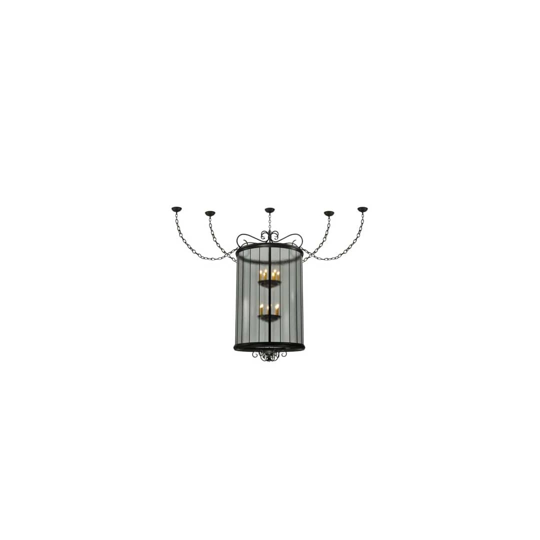 Brio 12 Light 36" Wide Taper Candle Pendant