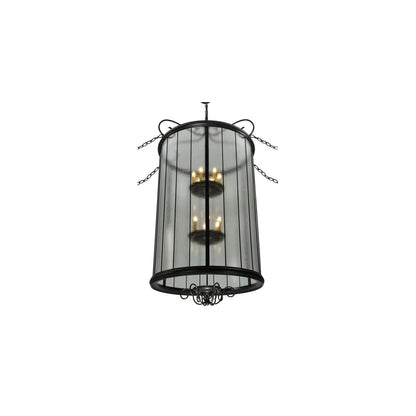 Brio 12 Light 36" Wide Taper Candle Pendant