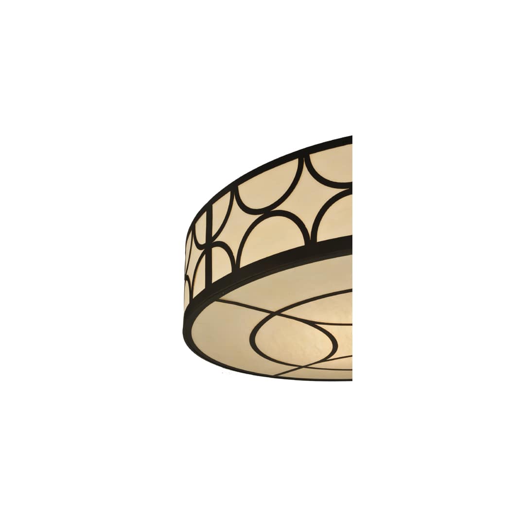 Revival Deco Cilindro 8 Light 48" Wide Flush Mount Drum Ceiling Fixture