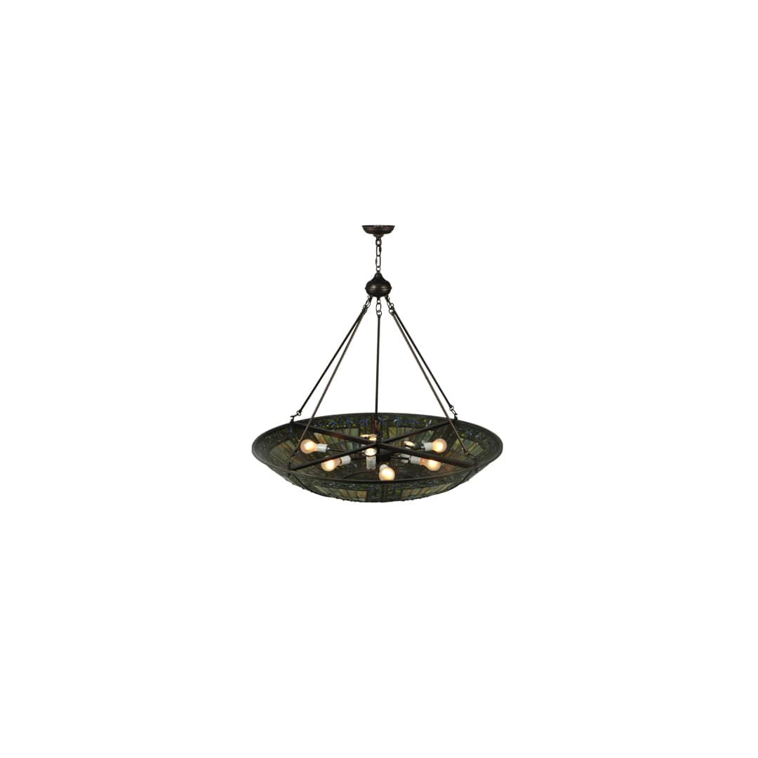 Fleur-de-lis 6 Light 40" Wide Pendant