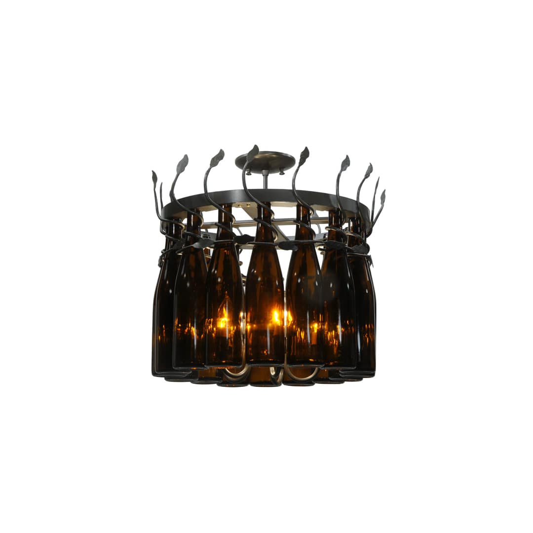 Tuscan Vineyard 5 Light 20" Wide Drum Chandelier