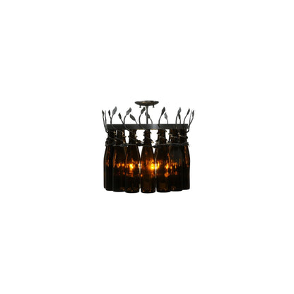 Tuscan Vineyard 5 Light 20" Wide Drum Chandelier