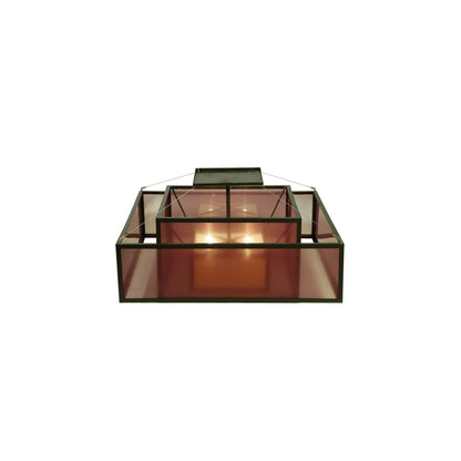 Quadrato Umador 4 Light 51" Wide Semi-Flush Square Ceiling Fixture - Timeless Bronze Finish