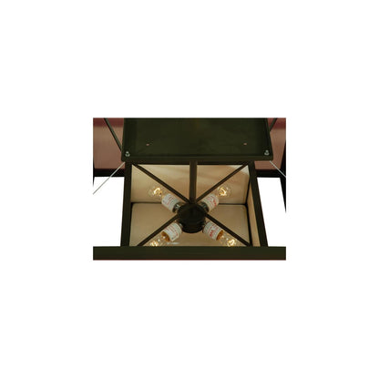 Quadrato Umador 4 Light 51" Wide Semi-Flush Square Ceiling Fixture - Timeless Bronze Finish
