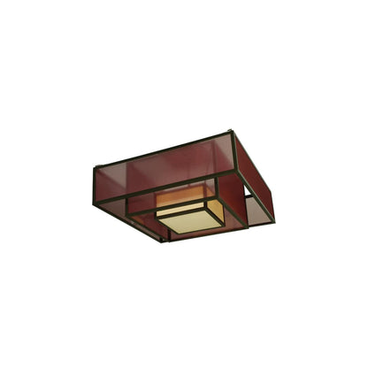 Quadrato Umador 4 Light 51" Wide Semi-Flush Square Ceiling Fixture - Timeless Bronze Finish
