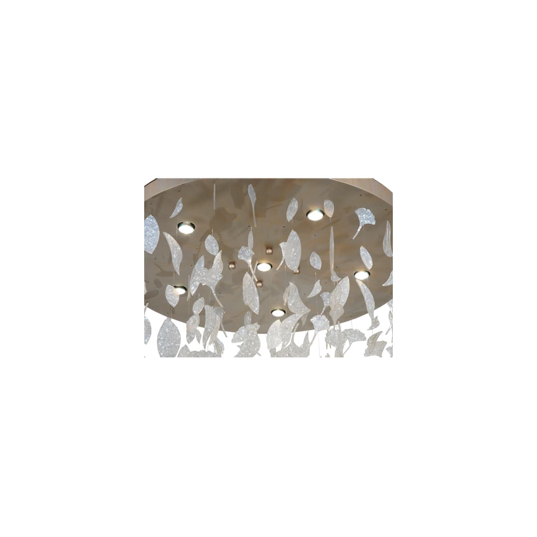 Ginkgo Leaf 6 Light 44" Wide Pendant