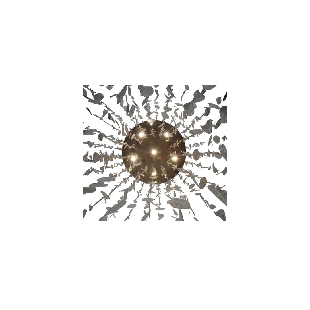 Ginkgo Leaf 6 Light 44" Wide Pendant