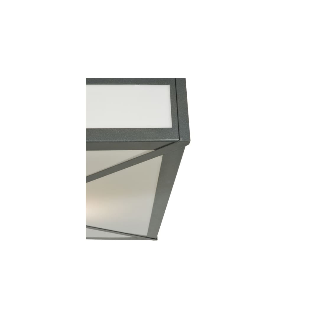 Whitewing 4 Light 36" Wide Flush Mount Square Ceiling Fixture - Blackened Pewter Finish - GU24 Bulb Base