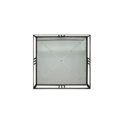 Whitewing 4 Light 36" Wide Flush Mount Square Ceiling Fixture - Blackened Pewter Finish - GU24 Bulb Base