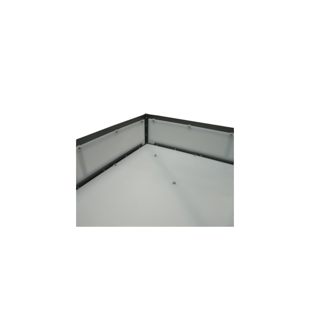 Whitewing 4 Light 36" Wide Flush Mount Square Ceiling Fixture - Blackened Pewter Finish - GU24 Bulb Base