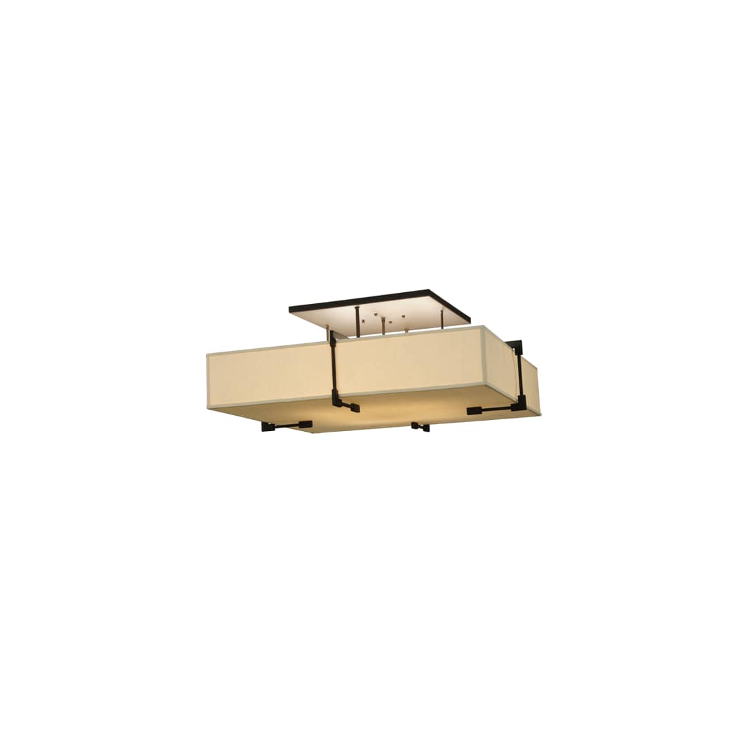 Quadrato Massage 8 Light 55" Wide Semi-Flush Square Ceiling Fixture