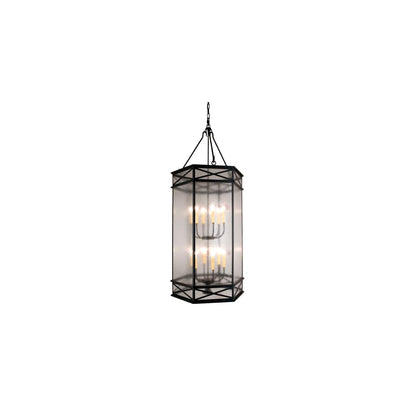 Gina 12 Light 27" Wide Taper Candle Pendant