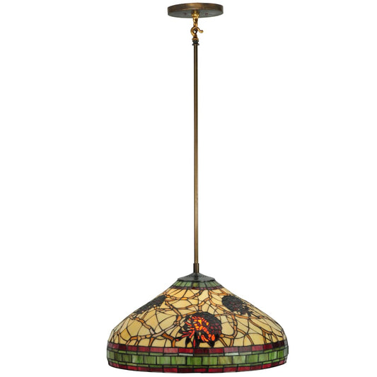 22.5" W Pinecone Dome Pendant