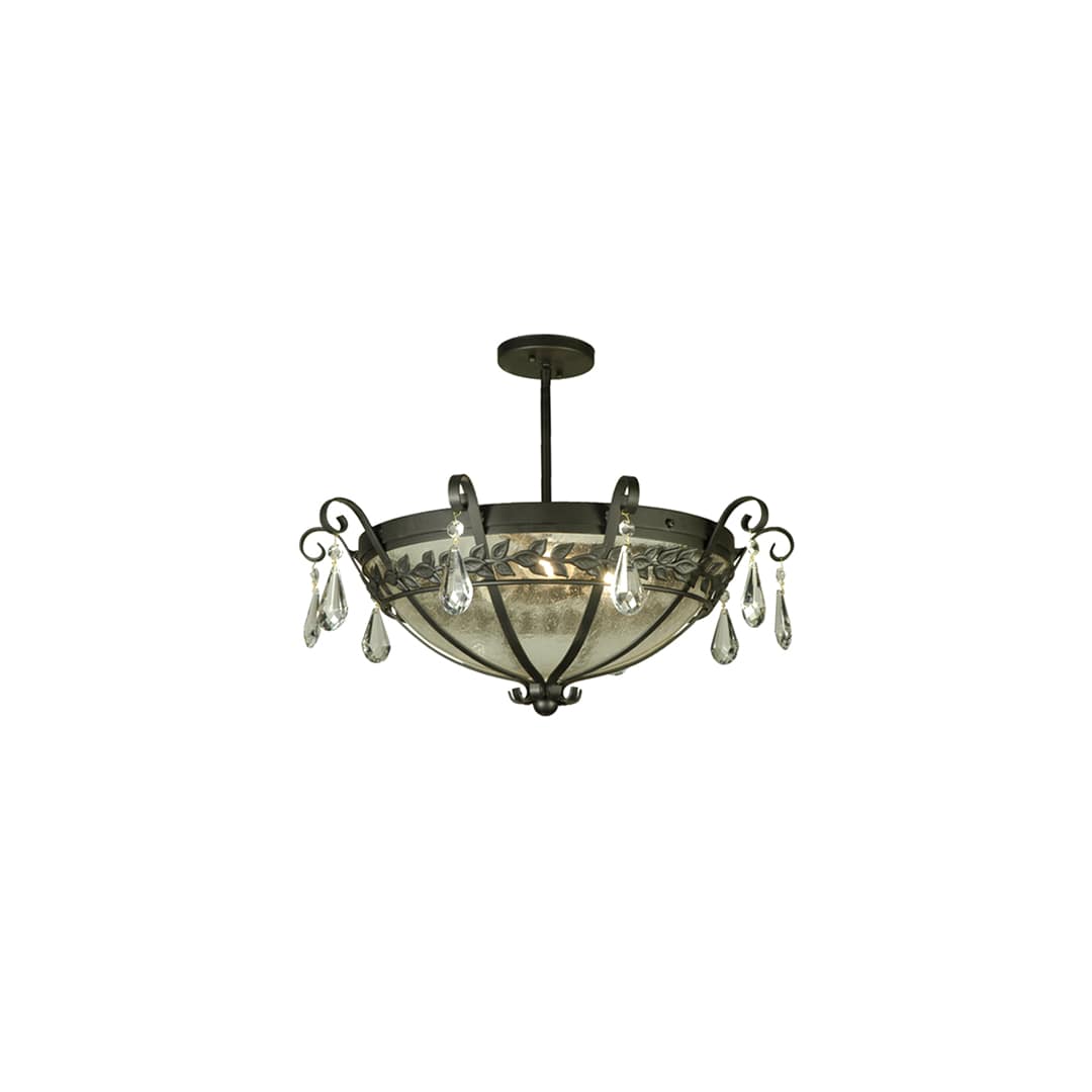 Florentine 3 Light 24" Wide Semi-Flush Bowl Ceiling Fixture