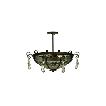 Florentine 3 Light 24" Wide Semi-Flush Bowl Ceiling Fixture