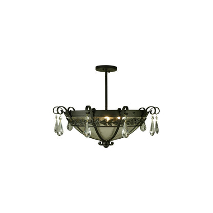 Florentine 3 Light 24" Wide Semi-Flush Bowl Ceiling Fixture