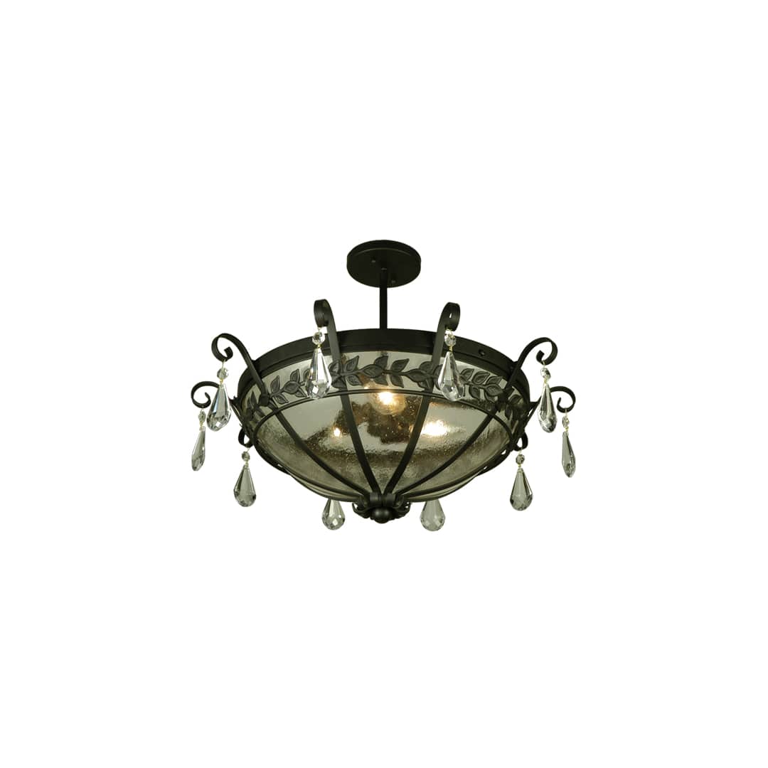 Florentine 3 Light 24" Wide Semi-Flush Bowl Ceiling Fixture