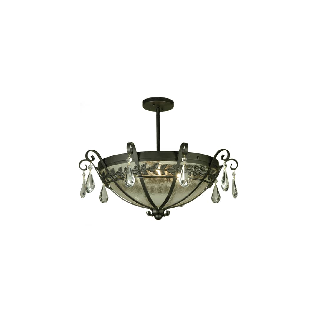 Florentine 3 Light 24" Wide Semi-Flush Bowl Ceiling Fixture