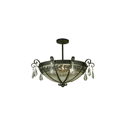 Florentine 3 Light 24" Wide Semi-Flush Bowl Ceiling Fixture
