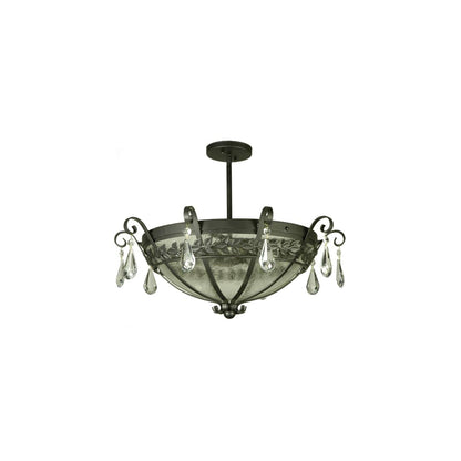Florentine 3 Light 24" Wide Semi-Flush Bowl Ceiling Fixture