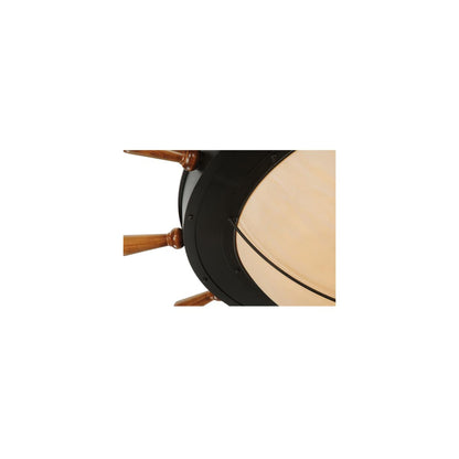 Nautical 12 Light 74" Wide Flush Mount Bowl Ceiling Fixture - Oil Rubbed Bronze Finish